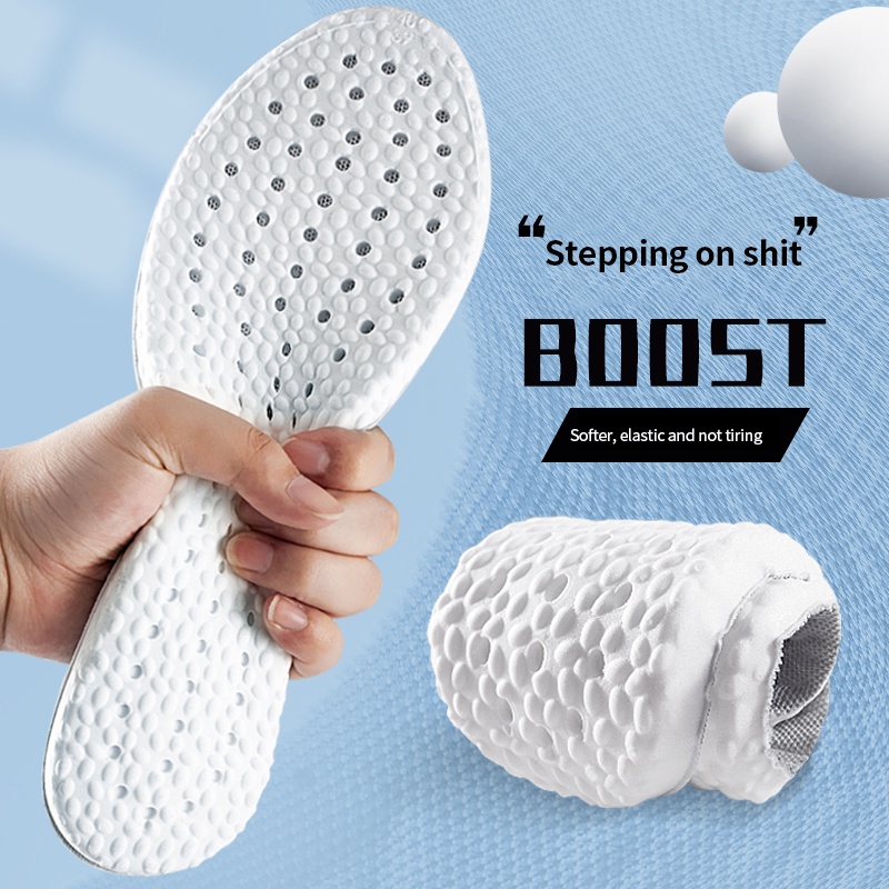 ใหม่กระดูกหน่วยความจําโฟมกีฬา Insoles สําหรับรองเท้าเบาะวิ่ง Shock-Absorbing Breathable Deodorization PU Soft Pad