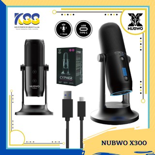 **โปร7.7**Nubwo X300 Cypher Professional Streaming Microphone ไมโครโฟนคอนเดนเซอร์(ของแท้มีการรับประกัน)