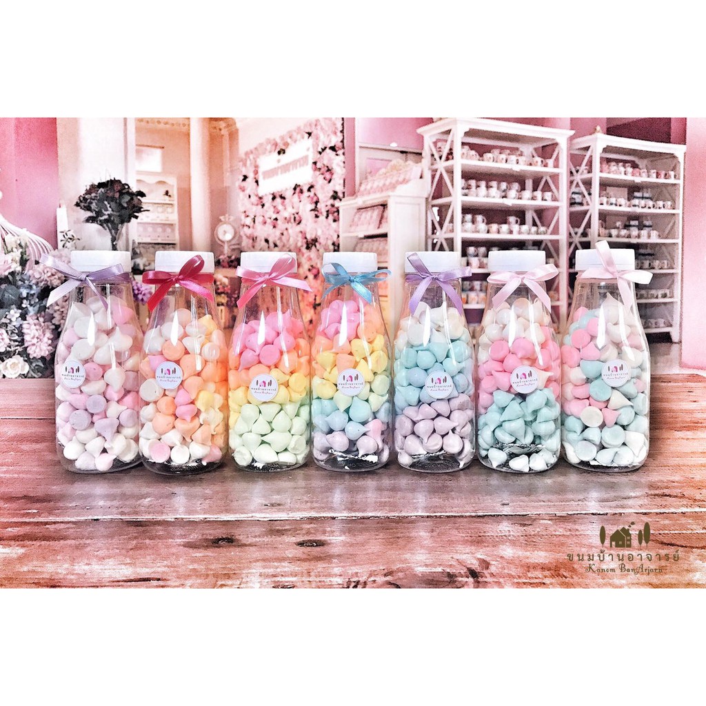 เมอแรงค์ Meringue Kisses ขนาด 60 กรัม (ขนมบ้านอาจารย์)