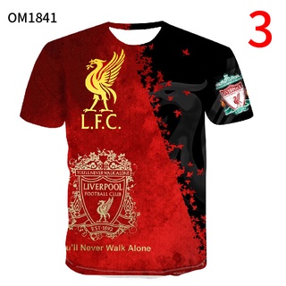 เสื้อยืด พิมพ์ลาย Liverpool F.C. สําหรับผู้ชาย 2022 เสื้อยืดแขนสั้น พิมพ์ลายฟุตบอล แฟชั่นสําหรับผู้ชาย ไซซ์ S - 5XL