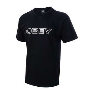 Obey เสื้อยืดคอกลม แขนสั้น ผ้าฝ้าย พิมพ์ลาย