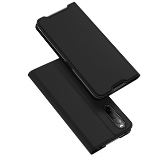 DUX DUCIS Sony Xperia 10 IV PU Leather พลิกกรณี นุ่มปกหลังกระเป๋า กระเป๋าสตางค์ยืนปกหลัง Shockproof Protective Case