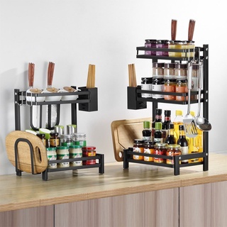 ชั้นวางของในครัวพร้อมตะขอแขวน 2-3ชั้น Spice Rack Oic_Store