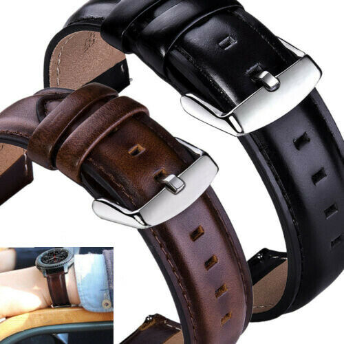 18/20/22mm Retro Leather Watch Band Quick Release Wrist Strap For Fossil Watch