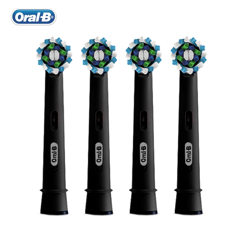 Oral B New Black Edition EB50 หัวฟันเปลี่ยนขนนุ่ม Cross Action ไฟฟ้า Oralb หัวแปรงสีฟันผู้ใหญ่