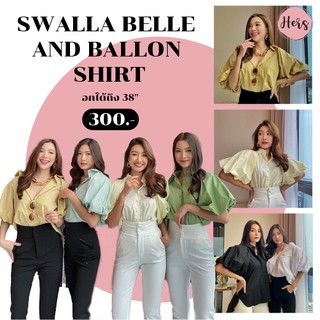 Swella Belle and Ballon Shirt เสื้อเชิ้ตแขนพอง