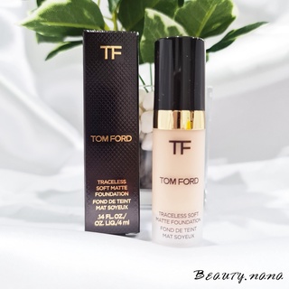 รองพื้น Tom Ford Traceless Soft Matte Foundation 4 ml # warm sand ของแท้ ติดทนนาน