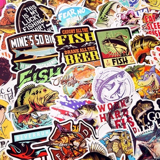 ❉ Outdoor Fishing Series 06 สติ๊กเกอร์ ❉ 64Pcs/Set DIY Fashion Luggage Laptop Skateboard Doodle สติ๊กเกอร์