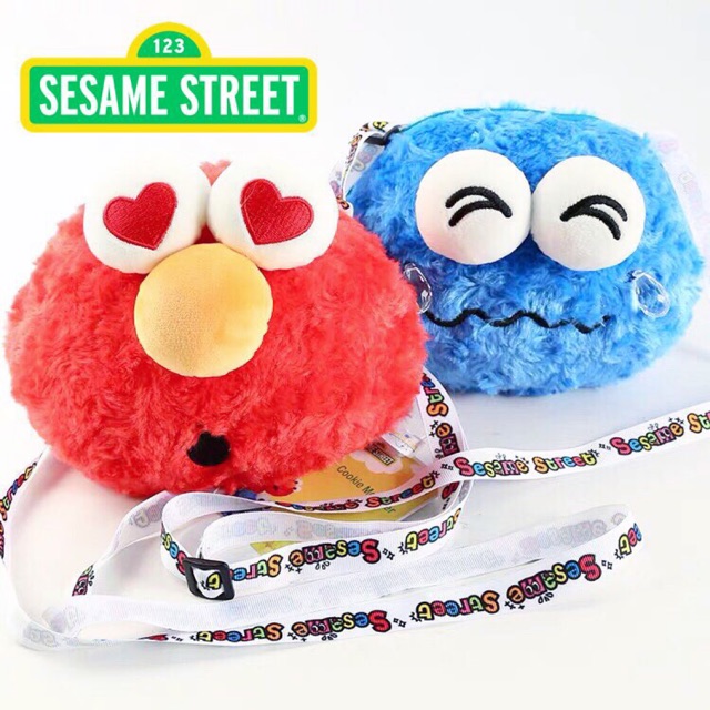Sesame Street กระเป๋าสะพาย Elmo Cookie Monster