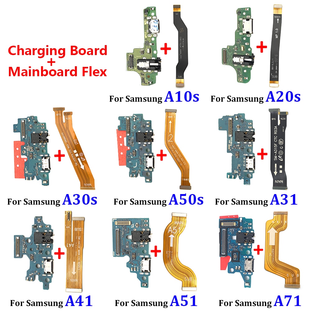 แท่นชาร์จ USB และสายเคเบิลเมนบอร์ดหลัก สําหรับ Samsung A10S A20S A30S A50s A31 A41 A51 A71 A21s