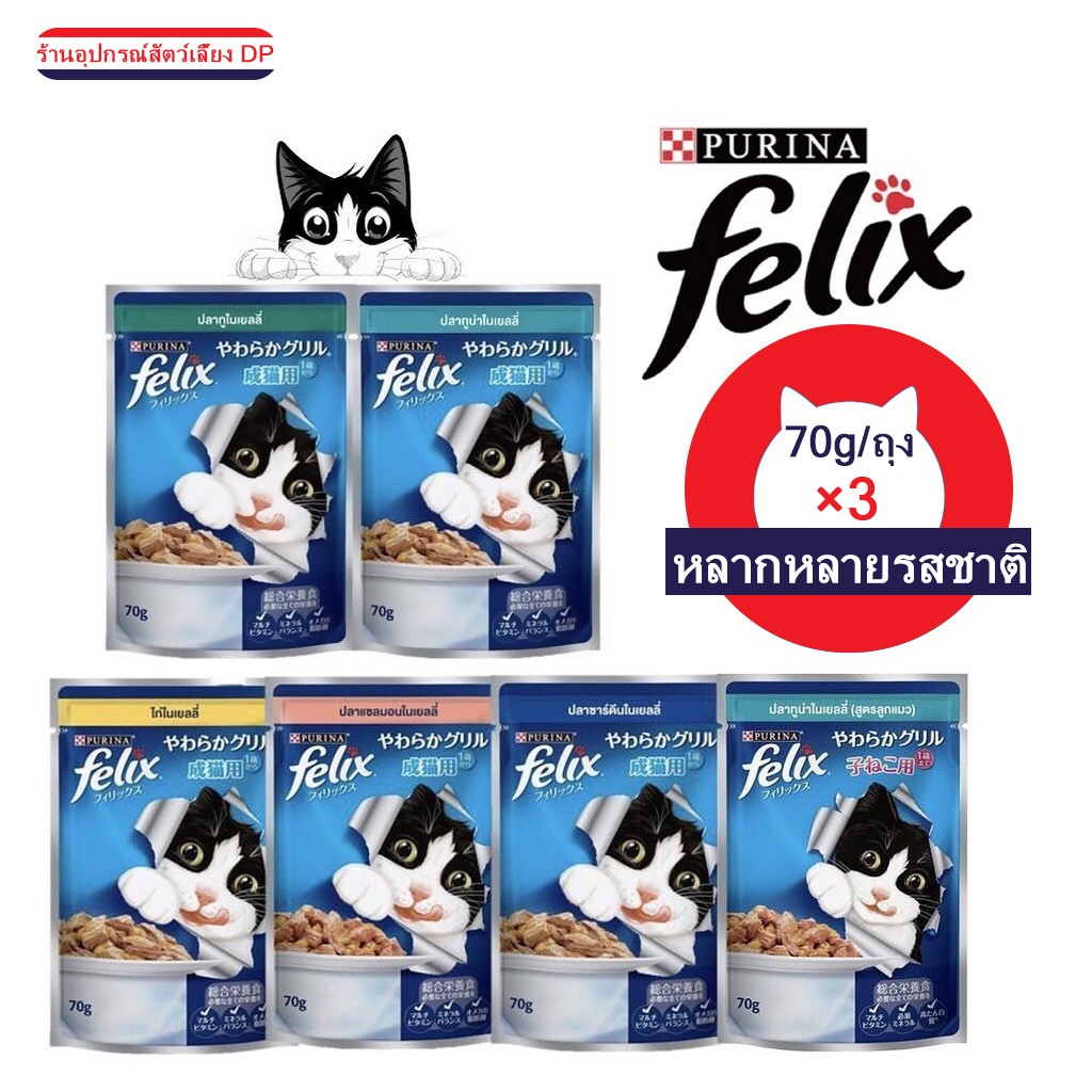 ✺Felix Nekko อาหารแมว science 70g สัตว์เลี้ยงอาหารสัตว์อาหารแมว แมว สัตว์เลี้ยง ขนมแมวเลีย อาหารเสริ