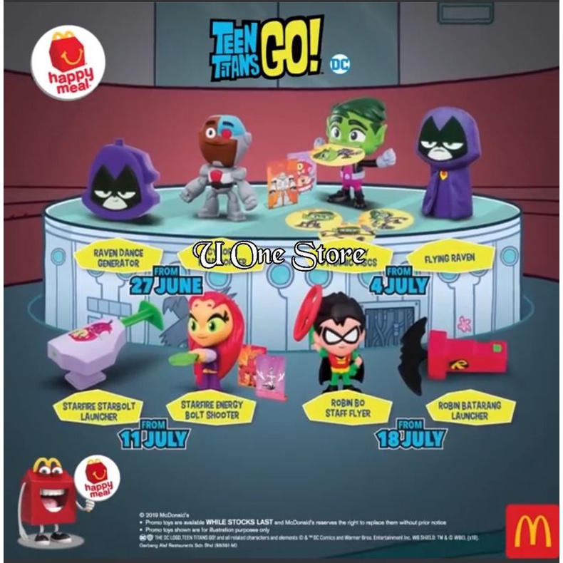 Mcdonals Mcdonalds happy meal Teen Titans Go