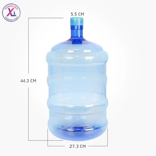 **ถังฝาตบ** ถังน้ำดื่ม PET 18.9 ลิตร ฝาตบ (ฝากดฉีก) สีน้ำเงินใส ขวดน้ำดื่ม