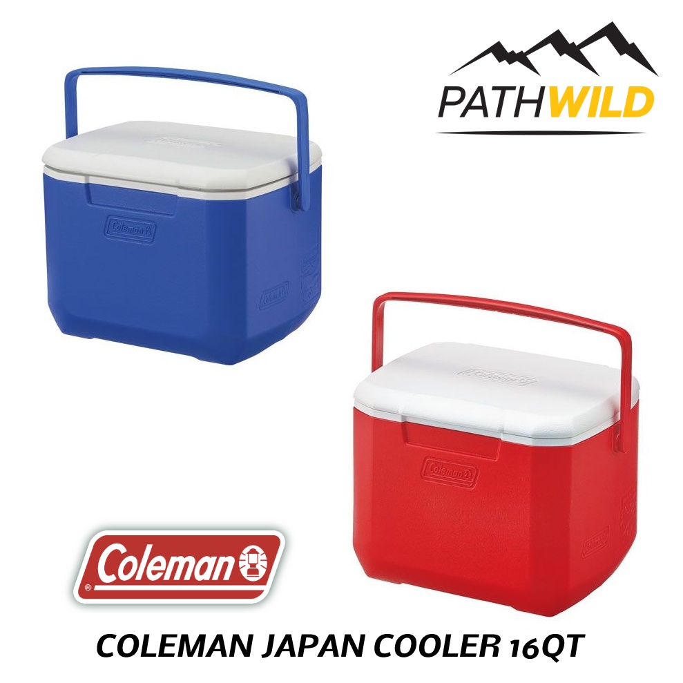 กระติกน้ำแข็ง COLEMAN JAPAN COOLER 16QT ขนาด 16 Q หรือ 15 ลิตร เก็บความเย็นได้ประมาณ 1 วัน