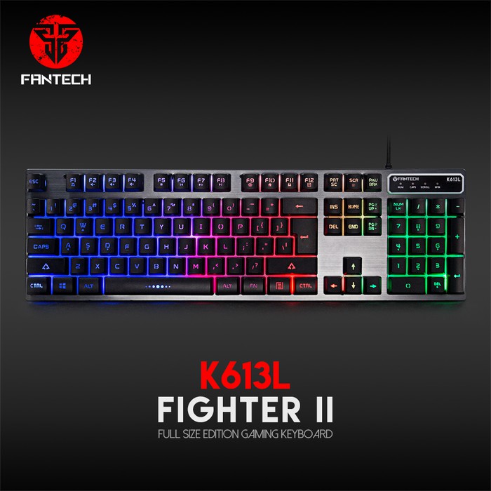 คีย์บอร์ดเกม Fantech Fighter II K613L Rainbow Edition