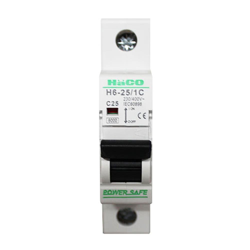 เบรกเกอร์ HACO H6-25/1C 25A