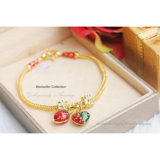 Gold Bangle สร้อยข้อมือทองงานลงยา