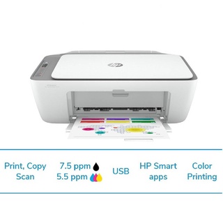 เครื่องพิมพ์ เอชพี HP DeskJet Ink Advantage 2776 มีwifi  เครื่องใหม่ประกันศูนย์ พร้อมหมึก 2 ตลับ  inkjet printer