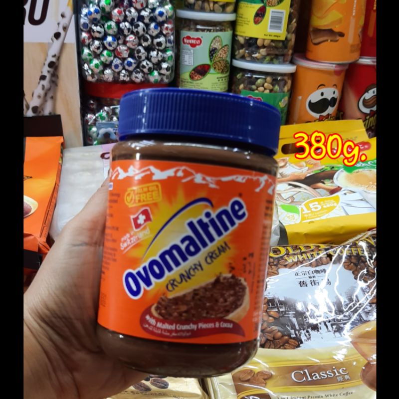 Ovomaltine Crunchy Cream Chocolate 380g.[แยมโอโวมอลติน]
