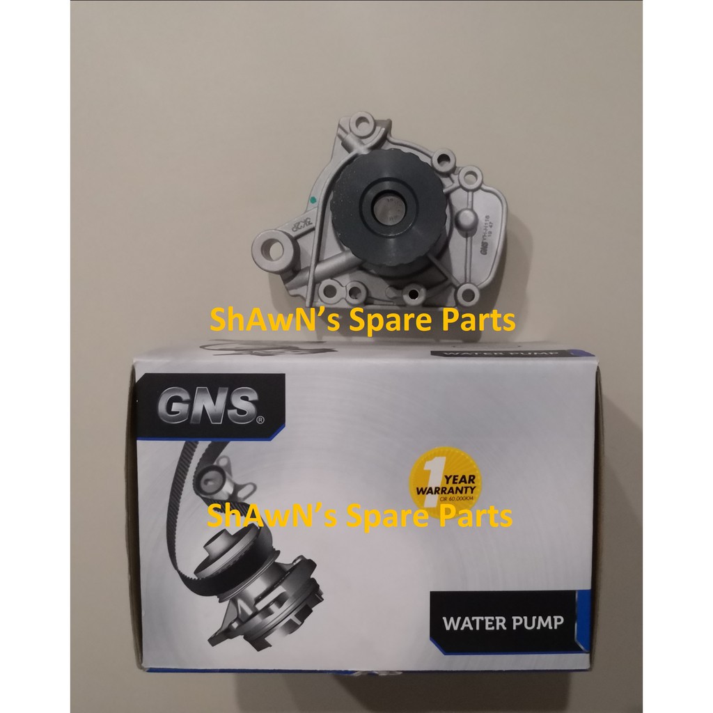 GNS ปั๊มน้ํา Honda Civic SO4 1.5 1.6 City SX8 1.5 WP-HO39-Y (WARRANTY 1 ปี)