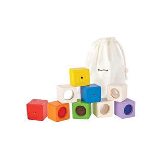 PlanToys 5531 Activity Blocks ของเล่นไม้บล๊อกกิจกรรมหลากสี