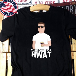 เสื้อยืดแฟชั่น พิมพ์ลายการ์ตูน king of the Hill Hank Unsiex