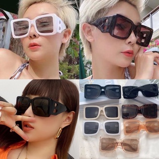[ลด 𝟳𝟬 ฿ ใส่โค้ด 𝗜𝗡𝗖𝟭𝗦𝗙𝗔 ] แว่นกันแดด ทรงเหลี่ยม แว่นสไตล์เกาหลี