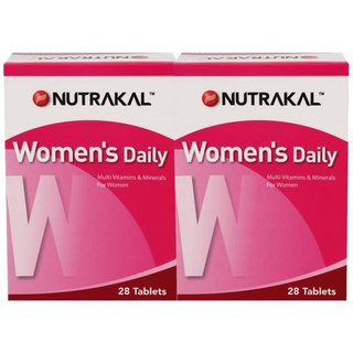 NUTRAKAL WOMENS DAILY (28 TABLETS) นูทราแคล วีเมนส์ เดลี่ วิตามินสำหรับผู้หญิง ( 2 กล่อง)