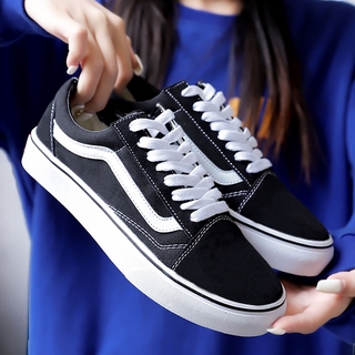 VANS ! รถตู้ ! รองเท้าผ้าใบ แฟชั่นคู่รัก สไตล์คลาสสิก กลางแจ้ง สําหรับผู้ชาย