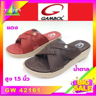 รองเท้าสวมหญิง GAMBOL รุ่น GW42161 join the way สวมนุ่ม ใส่สบาย ทนทาน