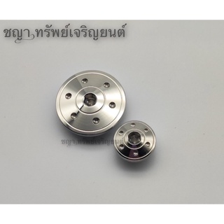 น็อตอุดจานไฟ เวฟ125/i/s/r/บังลม/วาฬ/w100s / โชนิค น็อตอุดจานไฟ ลายดอกไม้ เลสแท้