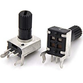 VR Potentiometer Adjustable Resistance Horizontal โวลุ่ม 3 ขา แกนยาว ตัวต้านทานปรับค่าได้ Variable R