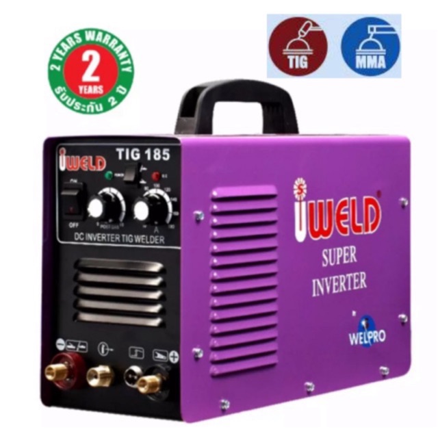 เครื่องเชื่อมอาร์กอน 2 ระบบ IWELD รุ่น TIG/MMA185 ( 160 Amp./ 220 V.)