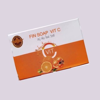 ((ใหม่ล่าสุด))FIN SOAP VIT C  by Arbutina สบู่ ฟิน โซฟ วิตซี ปริมาณสุทธิ : 70g.