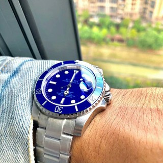 Rolex submersible blue water ghost กลไกนาฬิกาผู้ชายอัตโนมัติ