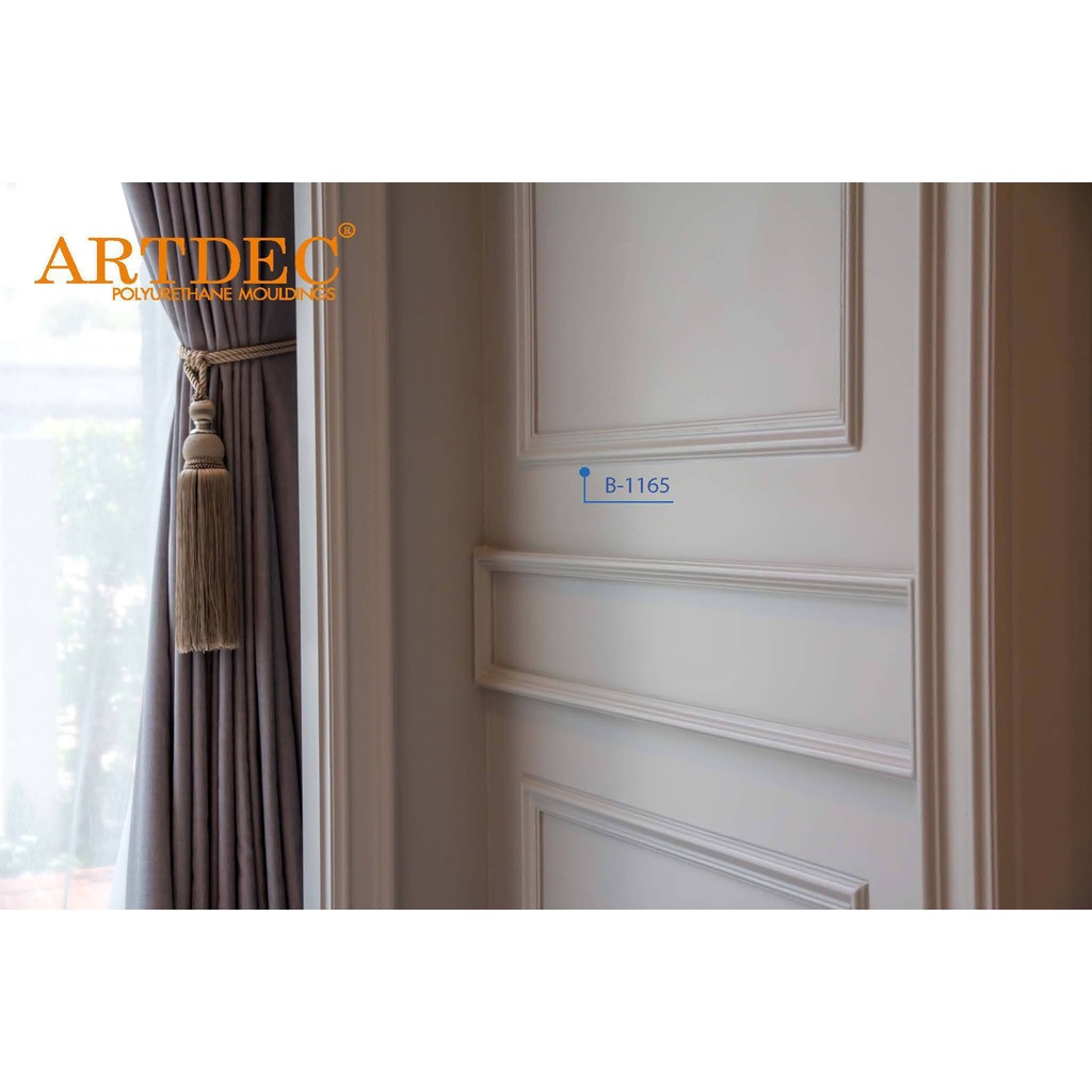 คิ้วบัวตกแต่งผนังโพลียูรีเทน ARTDEC®(อาร์ทเดค ) รุ่น📌B1165  จำนวน10เส้น/แพค(20เมตร)