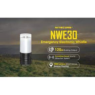 100% Original NITECORE NWE30 120dB Emergency Electronic Whistle Outdoor Camping Tools 5.0