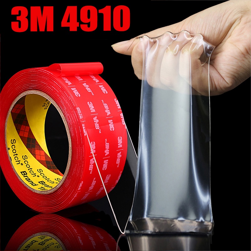 3m VHB 4910 เทปกาวอะคริลิคใส สองหน้า หนา 1.0 มม. ทนอุณหภูมิสูง สําหรับรถยนต์ สํานักงาน บ้าน