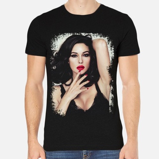 TSHIRTฝ้ายGILDAN 【Bodybuilding Gym】เสื้อยืดคอกลม ผ้าฝ้าย 100% พิมพ์ลาย Monica Bellucci สไตล์ฮิปฮอป แฟชั่นฤดูร้อน สําหรับ