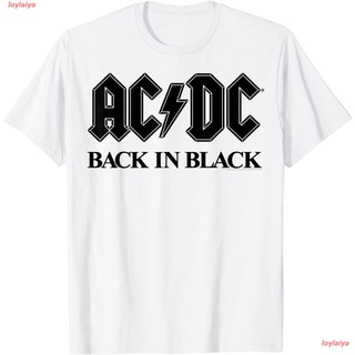 AC/DC - Bold Black T-Shirt เอซี/ดีซี ​วงร็อค เสื้อยืดพิมพ์ลาย เสื้อยืดผู้ เสื้อยืดผูหญิง เสื้อแนวสตรีท เสื้อยืดสไตล์เกาห