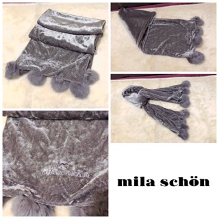 🧣: MILA SCHON Flannel Scarf แท้💯%