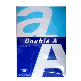 กระดาษถ่ายเอกสาร แพ็คเล็ก A4 80 แกรม (40-100แผ่น) ตรา Double A copy paper