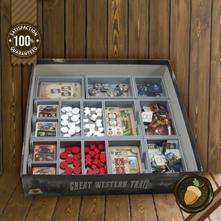 [Accessory Board Game] Folded Space Organizer: Great Western Trail &amp; Exp ที่จัดเก็บของในกล่องบอร์ดเกม