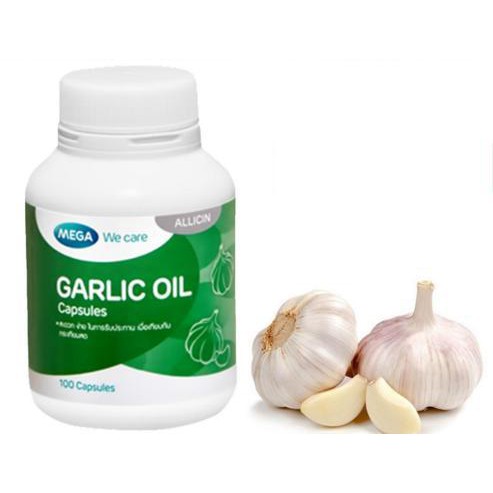 Mega Garlic Oil การ์ลิคออยด์ 100 แคปซูล กระเทียมสกัด - nanvichitkajee ...