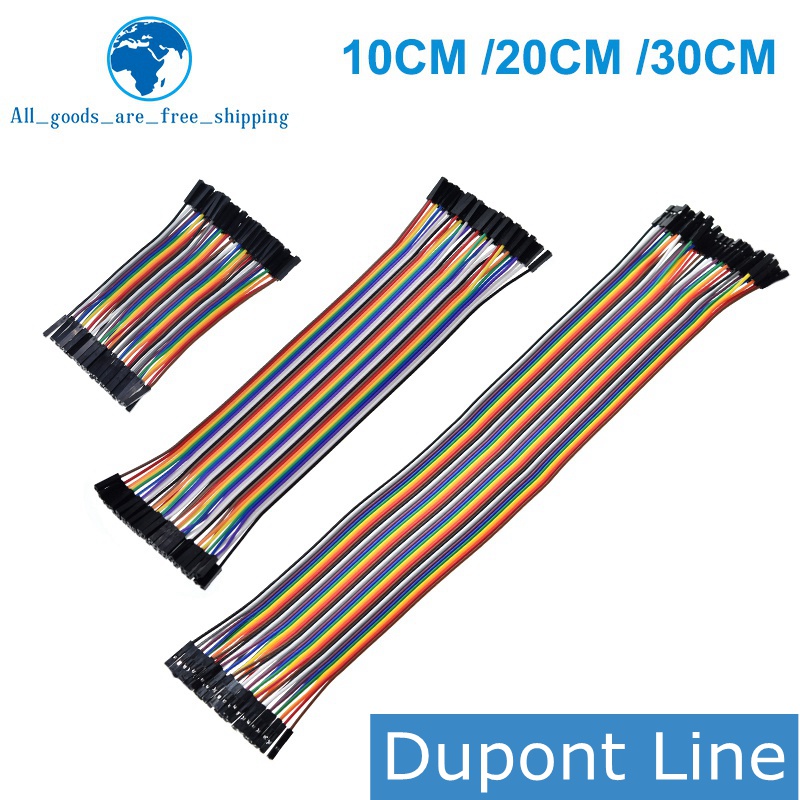 Dupont Line 10 ซม.20 ซม.30 ซม.40Pin ชายชาย + ชายกับหญิงหญิงจัมเปอร์ลวด Dupont สายสําหรับ Arduino DIY KIT