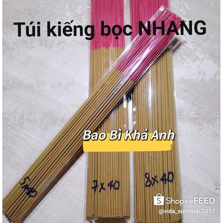ถุงธูปธรรมดา 1 กก. พร้อมกาวขนาด 5x40 ซม. - 6x40 ซม. - 7x40 ซม. 8x40 ซม. ถุงบรรจุภัณฑ์ธูป Kha Anh บรรจุภัณฑ์