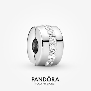 Pandora จี้คลิปหนีบ แบบใส ของขวัญวันเกิด สําหรับสุภาพสตรี p825