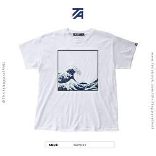 เสื้อยืดคอกลม Wave St | Thrift Apparel T-Shirtเสื้อยืด