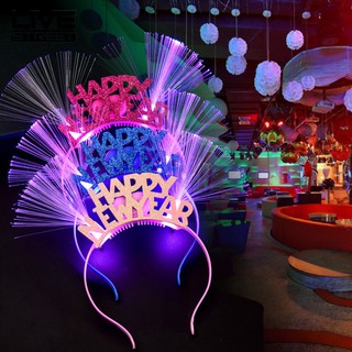 Happy New Year LED Hair Hoop Headband Party Supplies