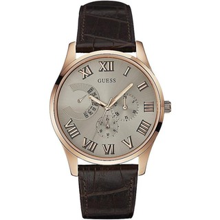 GUESS Mens Dress Brown Analog Watch W0608G1